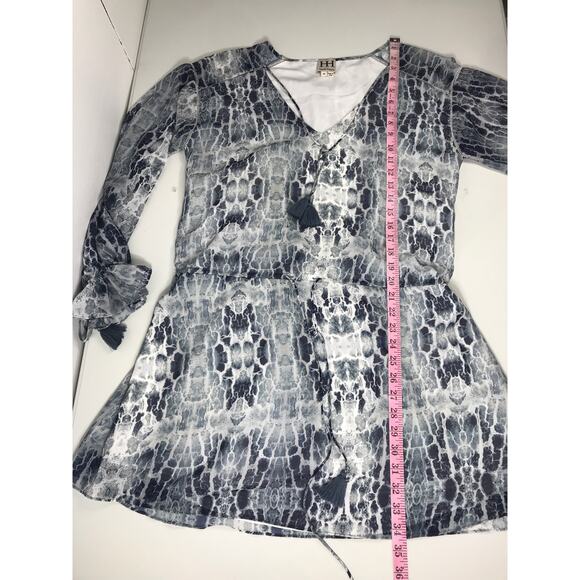 Haute Hippie Women's M Dress Long Sleeve Tassels Lightweight Airy Festival Boho - Picture 12 of 12